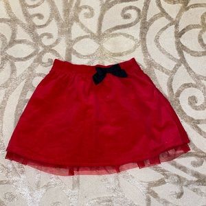 OSHKOSH B’GOSH RED MESH GIRLS SKIRT